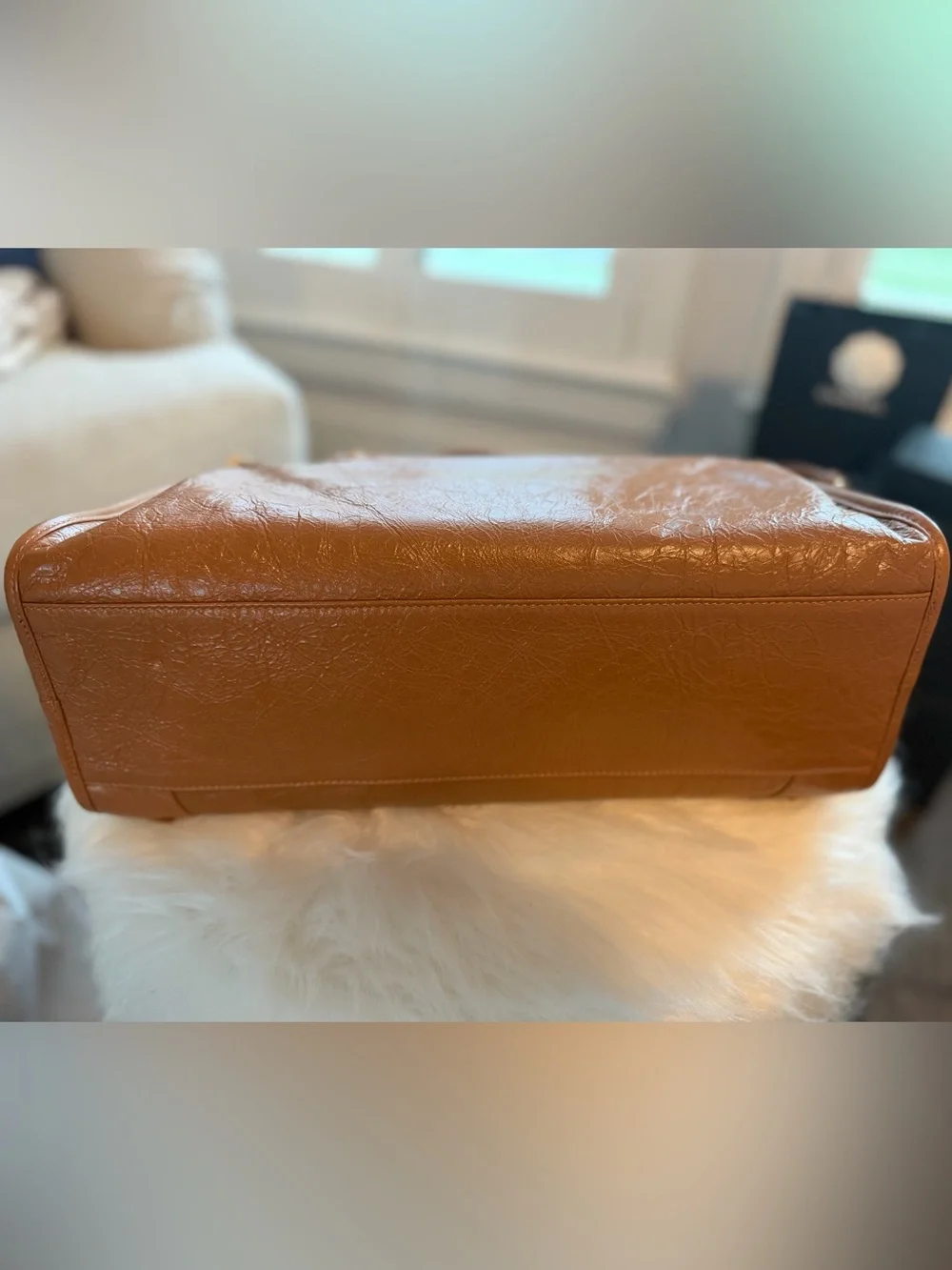 Balenciaga LE CITY BAG MEDIUM IN CAMEL